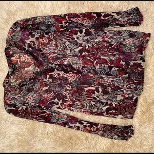 Lucky Brand Floral Peasant Top
